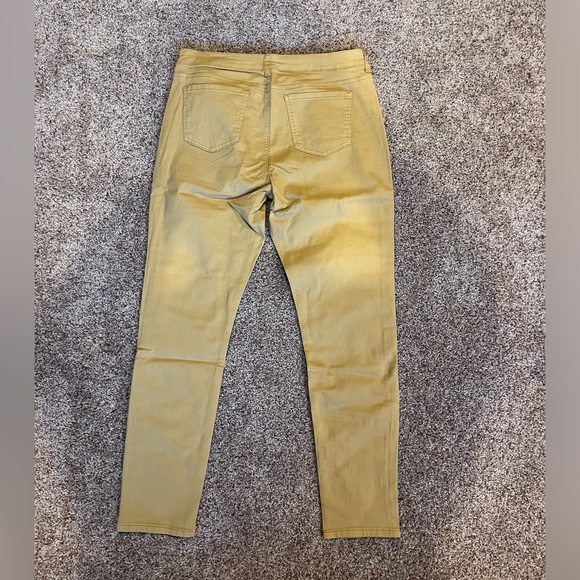 LIKE NEW Indigo Thread Mustard Yellow Skinny Jeans - Picture 3 of 4